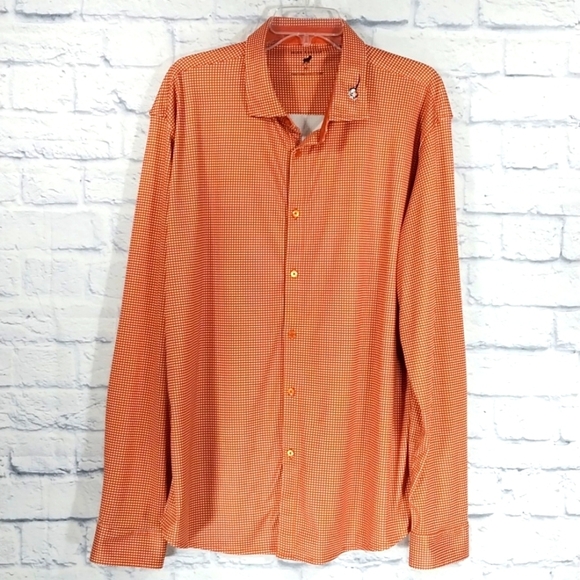 Horn Legend Performance Luxury Button Down Shirt Sz XL - Picture 1 of 6
